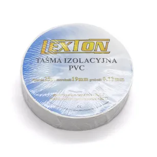 Taśma izolacyjna LEXTON LXSC040 BI, winylowa 25m, biała