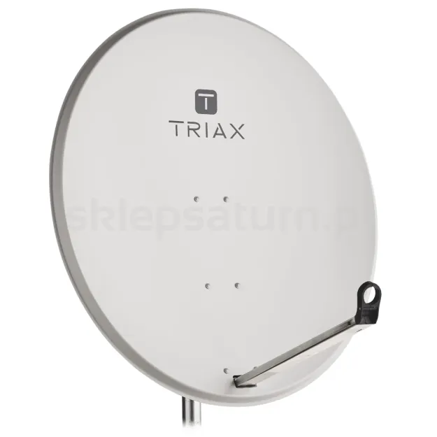 Antena satelitarna Triax TD 100, stal, biała z logo