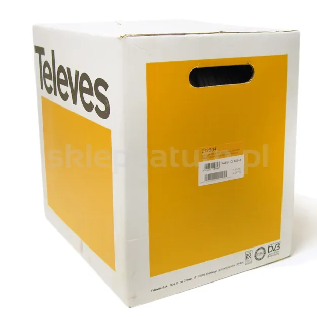 Kabel TELEVES T-100 1.13 CU 77% PVC ref. 212604 (PULLBOX 250m/na metry)