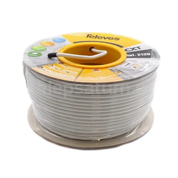 Kabel TELEVES CXT 1.0 CU 79% PVC ref. 2128 (rolka 100m)