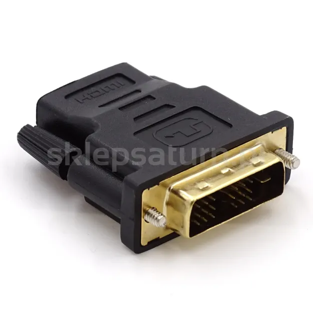 Adapter / przejście DVI (M) / HDMI (F), Gembird A-HDMI-DVI-2