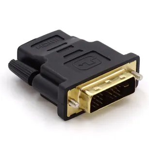 Adapter / przejście DVI (M) / HDMI (F), Gembird A-HDMI-DVI-2