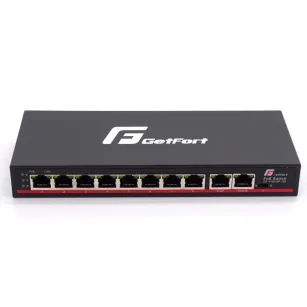 Switch POE Getfort GF-110D-8P-120 8FE x POE + 2FE UPLINK 120W