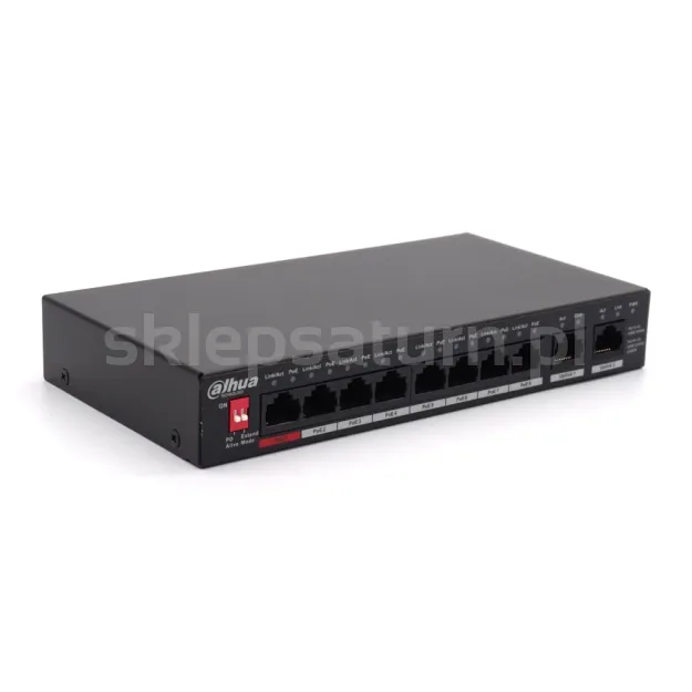 Switch PoE Dahua PFS3010-8ET-96-V2 8 port. 96W