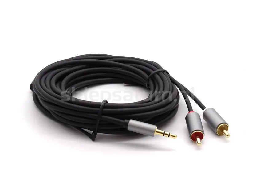 Kabel 2 RCA - JACK 3.5mm 5m Kruger&Matz Basic KM1217