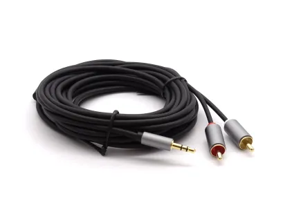 Kabel 2x RCA - JACK 3.5mm, 5m Kruger&Matz Basic KM1217