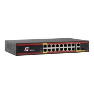 Switch PoE: GetFort GF-218G-16P-200, 16 x POE + 2GE UPLINK + 1 SFP 200W