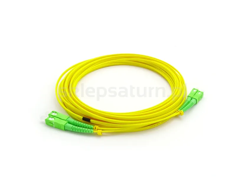 Patchcord światłowodowy SC/APC - SC/APC SM 9/125, dupleks, G652, 10m