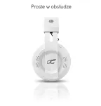 Słuchawki bluetooth LTC MIZZO LXBT1000, białe