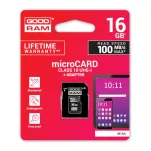 Karta pamięci microSD 16GB GOODRAM M1AA + adapter, UHS-I (M1AA-0160R12)