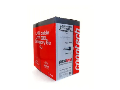 Kabel skrętka U/UTP Conotech CU cat.5e GEL-PE NS-450 (rolka 305m)