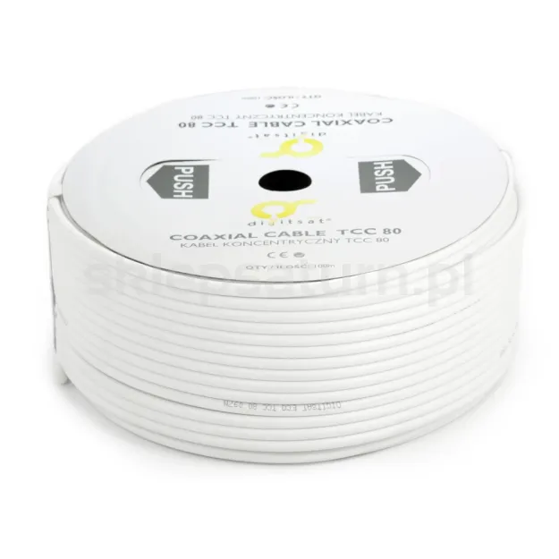 Kabel DIGITSAT Basic TCC 80 0.8 CU 64% PVC (100m)