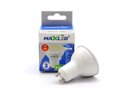 Żarówka MAXLED LED GU10 5W 0HE3, b.neutralna