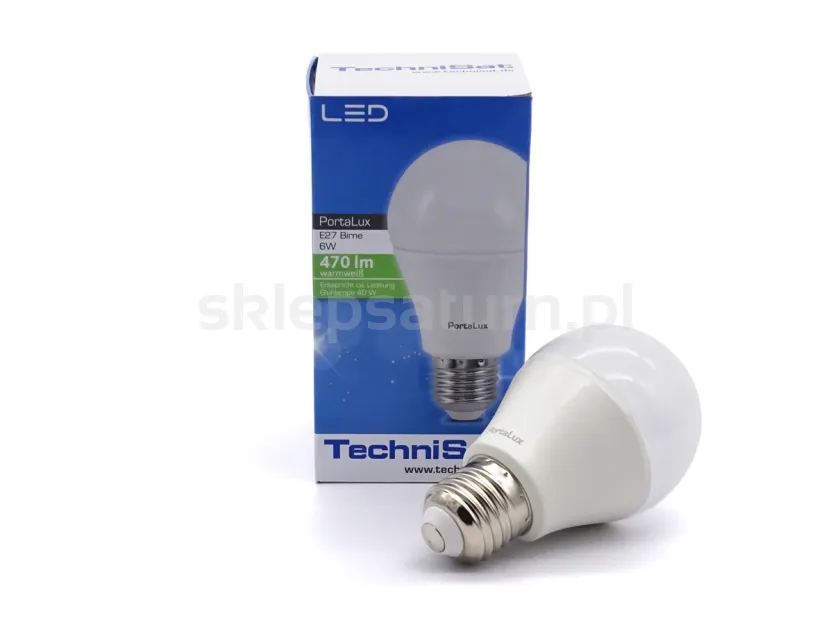 Żarówka TECHNISAT LED E27 BIRNE 6W 230V, 0270/7060, b.ciepła