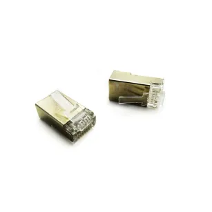 Złącze modularne RJ45 typ EZ (8P8C) FTP - KAT. 5E, przelotowe Getfort GF-RJ45P-5FTP