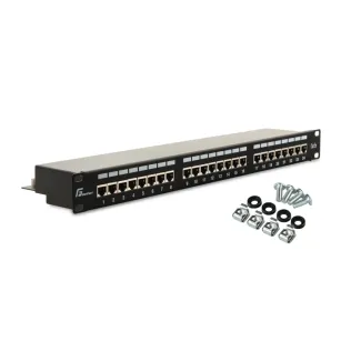 Patch panel 24x FTP kat.5e GetFort PGF-5EFTP24-B6