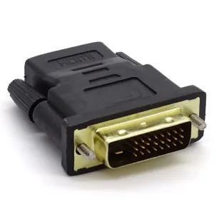 Złącze adapter wtyk DVI (24+1) dual link - gniazdo HDMI, Cabletech KOM0951