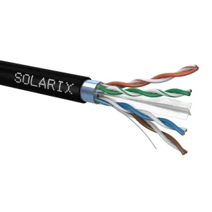 Kabel skrętka CAT.6 FTP Solarix SXKD-6-FTP-PE Fca 500m zwenętrzna