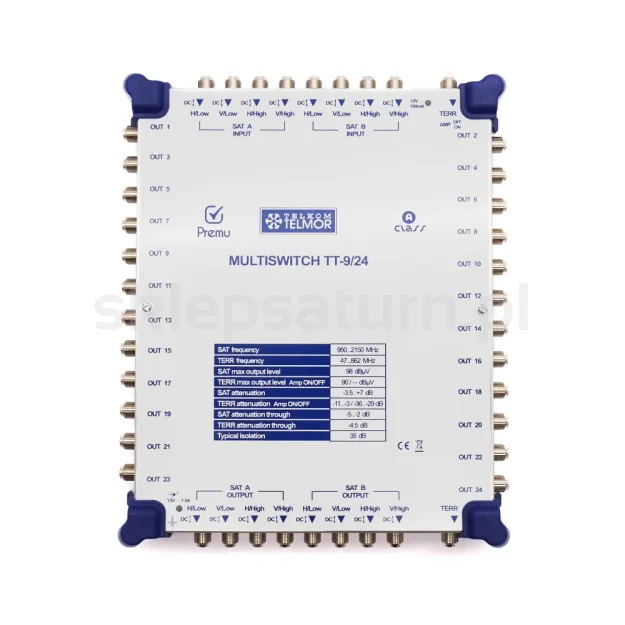 Multiswitch Telkom-Telmor 9/24 PREMU - kaskadowy