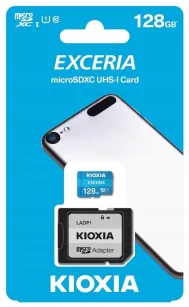 Karta pamięci microSD 128GB Kioxia Exceria + adapter, LXND031