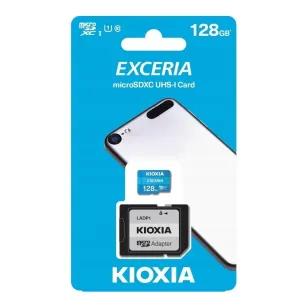 Karta pamięci microSD 128GB Kioxia Exceria + adapter, LXND031