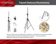 Statyw (trójnóg) do anten sat. OPTICUM TRIPOD PREMIUM STALOWY