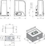 Napęd do bram przesuwnych KIT LIVI 6N 600KG