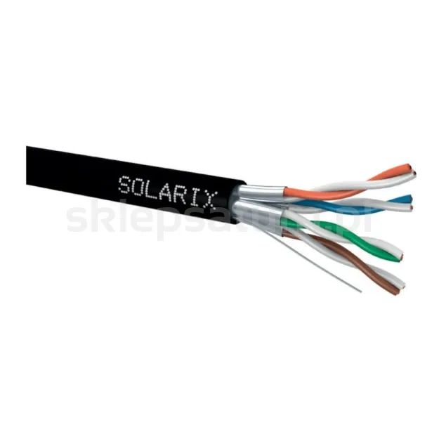 Kabel skrętka CAT.6A STP PE Solarix SXKD-6A-STP-PE FCA 500m