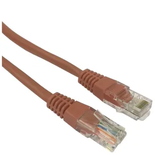 Patchcord UTP KAT.6 brązowy BASELINK, 2 m