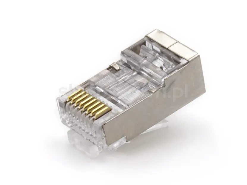 Wtyk RJ45 Getfort GF-RJ45-6FTP-100 CAT.6 8P8C FTP,  przelotowy