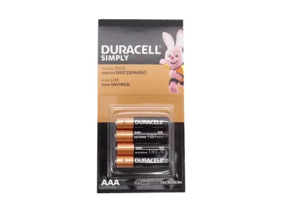 Bateria AAA Duracell SIMPLY LR03, 1 szt.