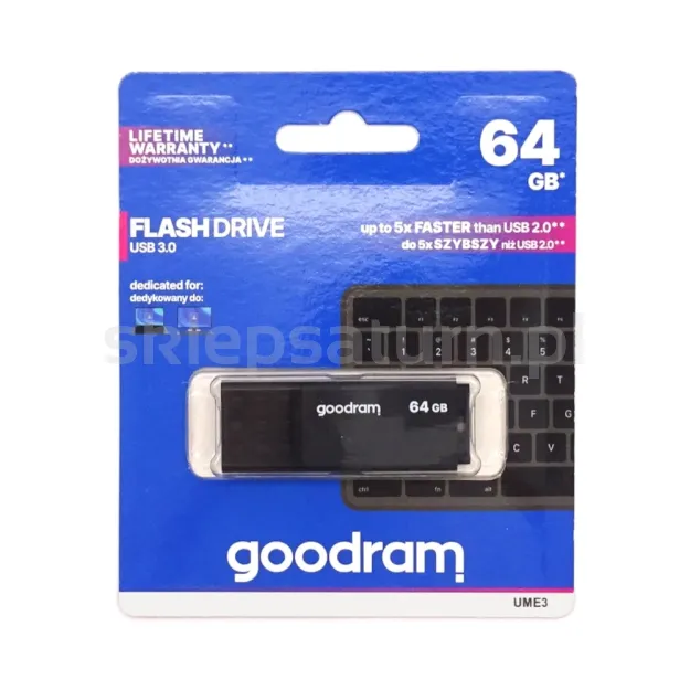 Pendrive GOODRAM USB 3.0 64GB czarny