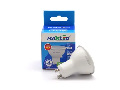 Żarówka MAXLED LED GU10 1.5W 0HE3, b.zimna