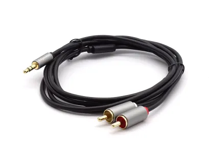 Kabel 2 RCA - JACK 3.5mm 1,8m Kruger&Matz Basic KM1214