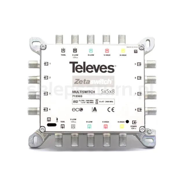 Multiswitch Televes Zetaswitch 5x5x8, ref. 715503