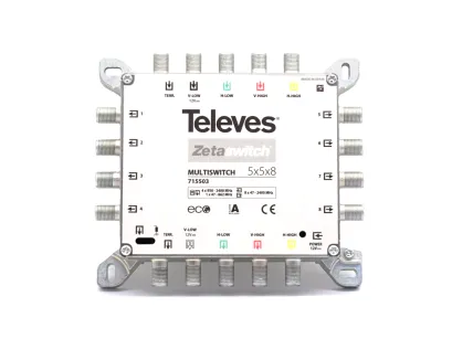 Multiswitch Televes Zetaswitch 5x5x8, ref. 715503