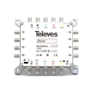 Multiswitch Televes Zetaswitch 5x5x8, ref. 715503