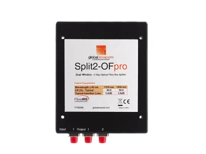 Splitter optyczny 1/2 Global Invacom Split2-OFpro FC/PC 3,65 dB PLC ABS