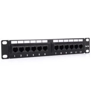 Patch Panel 10" 12xUTP, kat. 5e, 1U