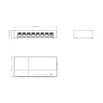 Switch Dahua PFS3008-8GT-L-V2, 8 portowy, GIGABIT