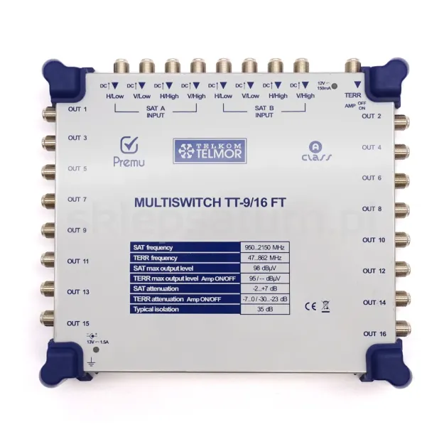 Multiswitch Telkom-Telmor 9/16 PREMU - końcowy