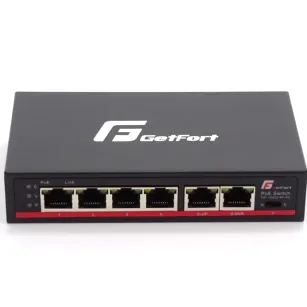 Switch POE Getfort GF-106D-4P-65 4FE x POE + 2FE UPLINK 65W