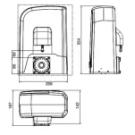 Napęd do bram przesuwnych DEA LIVI 6/24N/F-BOOST (614751)