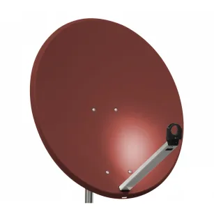 Antena satelitarna TELE System TM80 Media Line, stal, czerwona