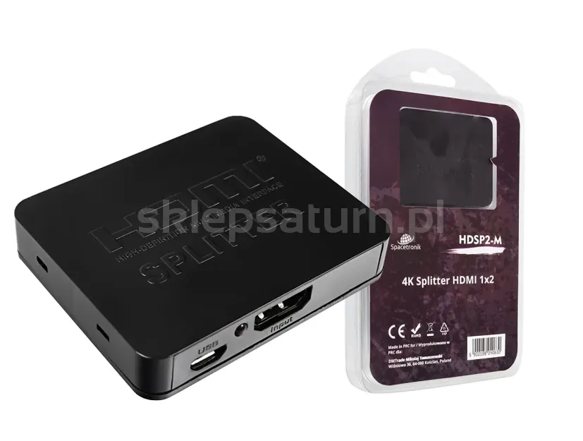 Rozgałęźnik mini HDMI 1x2 Spacetronik HDSP2-M 1/2