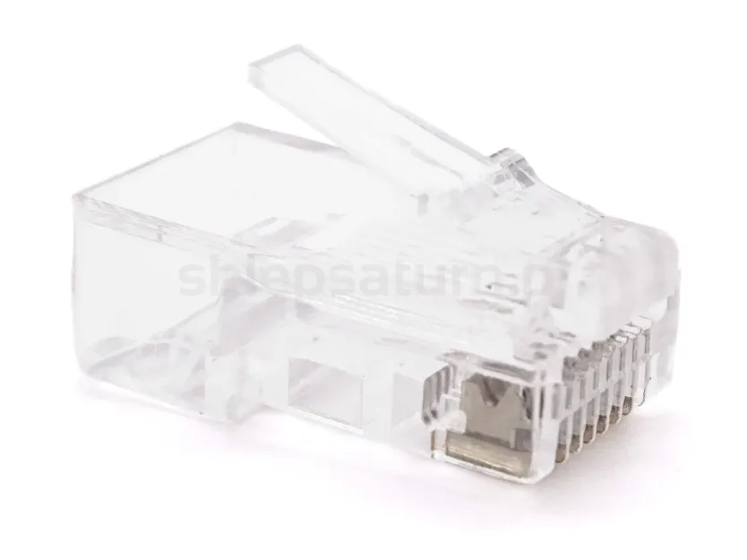 Złącze modularne RJ45 CAT.5e UTP Getfort GF-RJ45P-5UTP,  przelotowe