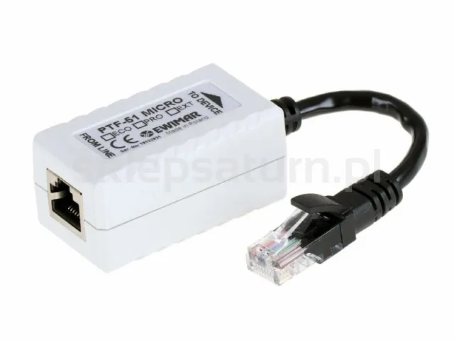 Zabezpieczenie LAN do kamer IP EWIMAR PTF-51-ENG/PoE/Micro.