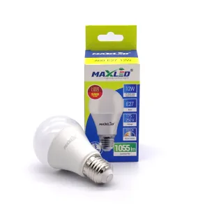 Żarówka Maxled LED A60 E27 12W 230V 3000K b.ciepła