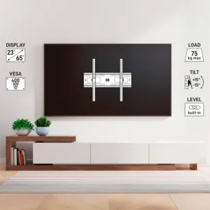 Uchwyt TV/LCD 23 - 65" TELE System WM2365T44A, uchylny, 75kg