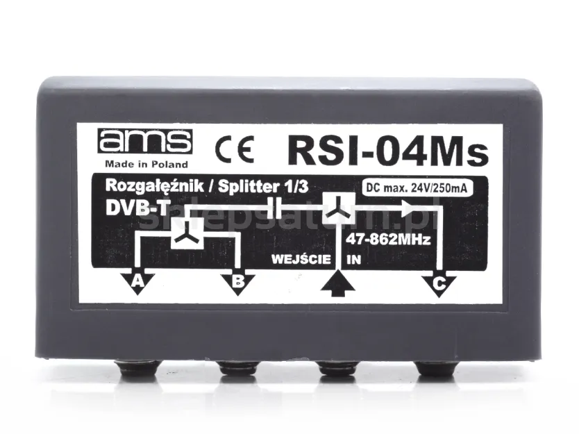 Rozgałęźnik AMS RSI-04Ms, 1x3.